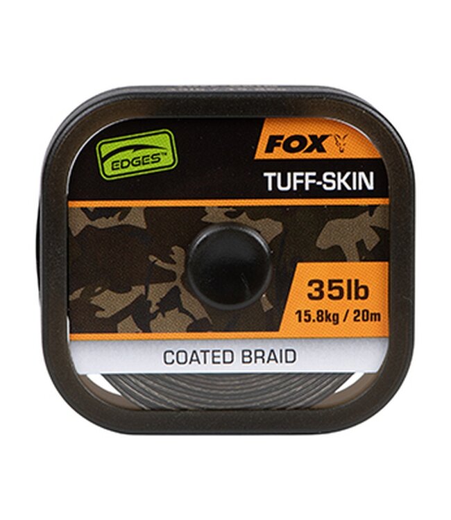 Fox Edges Tuff-Skin 20m – Halbsteifes Vorfachmaterial für Karpfenrigs