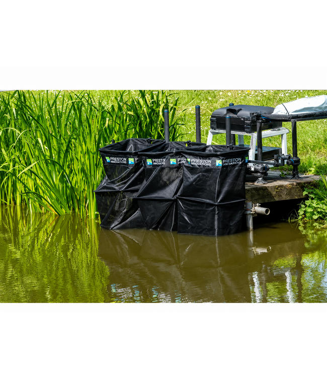 Preston Triple 2.5m Carp Keepnet Pack – lot de 3 bourriches carpe
