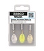 Zebco Magic Spinner Set 3g – 3 Inline Spinners met Dreg