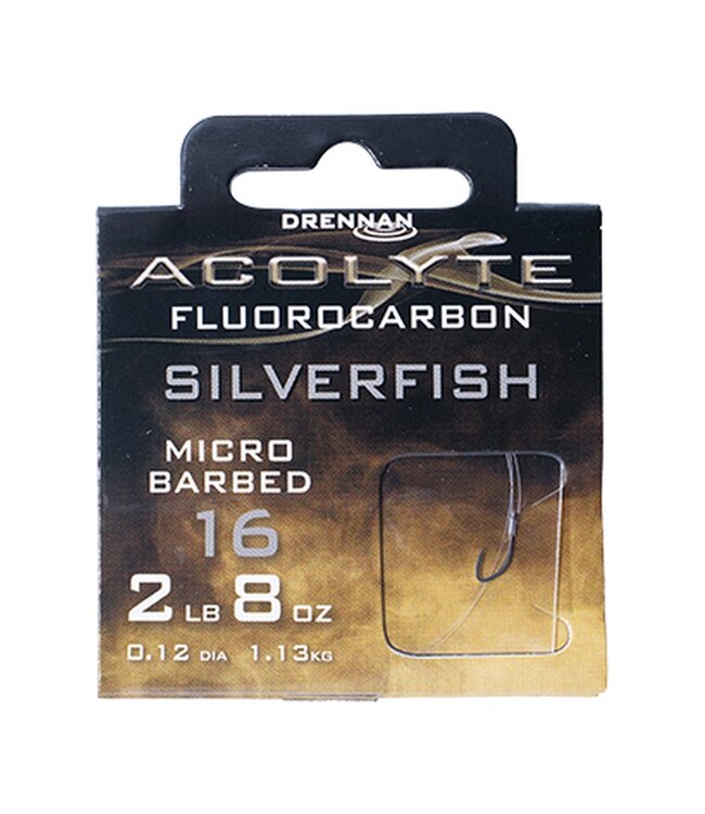 Drennan Drennan Acolyte 6″ Silverfish Barbed – Bas de ligne fins de 15cm pour petites esches naturelles