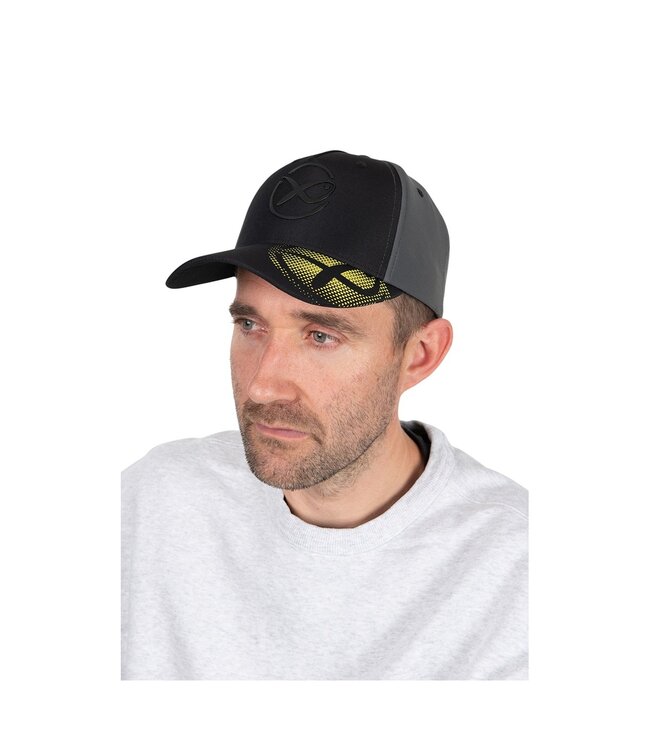 Matrix Faded Print Cap – Lichtgewicht 5-panel vispet met groot logo