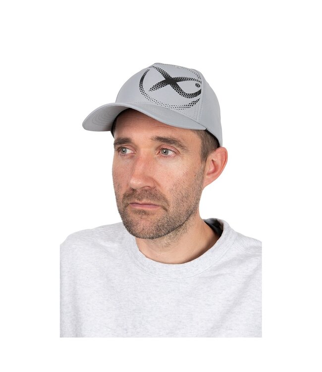 Matrix Faded Print Cap – Casquette de pêche légère à 5 panneaux avec grand logo