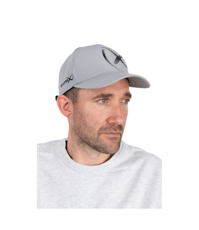 Matrix Faded Print Cap – Lichtgewicht 5-panel vispet met groot logo