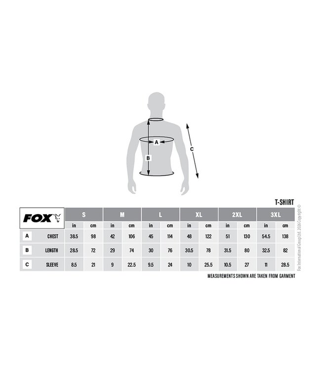Fox Collection T Green – Grün meliertes T-Shirt mit schwarzem Fox-Logo