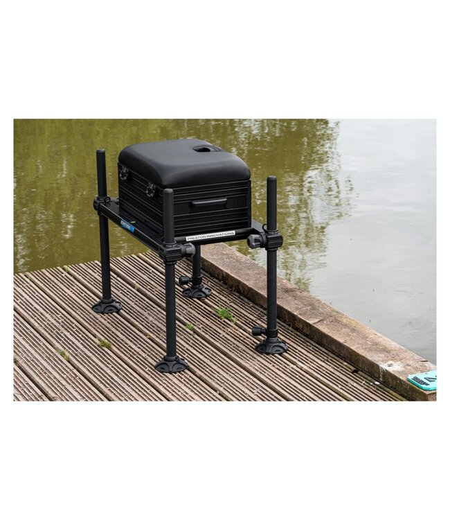Preston Ignition SL Seatbox sans repose-pieds – Station compacte sur pieds 30mm avec 3 tiroirs
