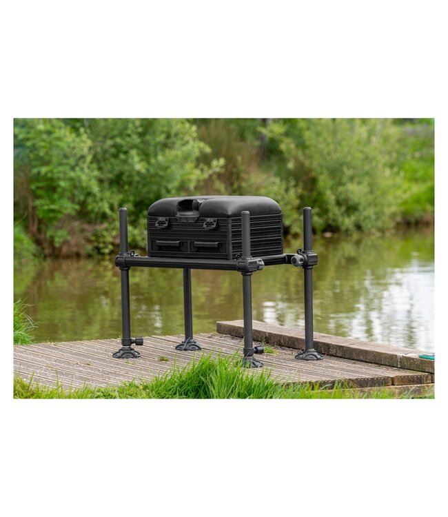 Preston Ignition SL Seatbox sans repose-pieds – Station compacte sur pieds 30mm avec 3 tiroirs