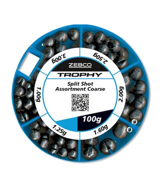 Zebco Trophy Split Shot Assortment Coarse 100g