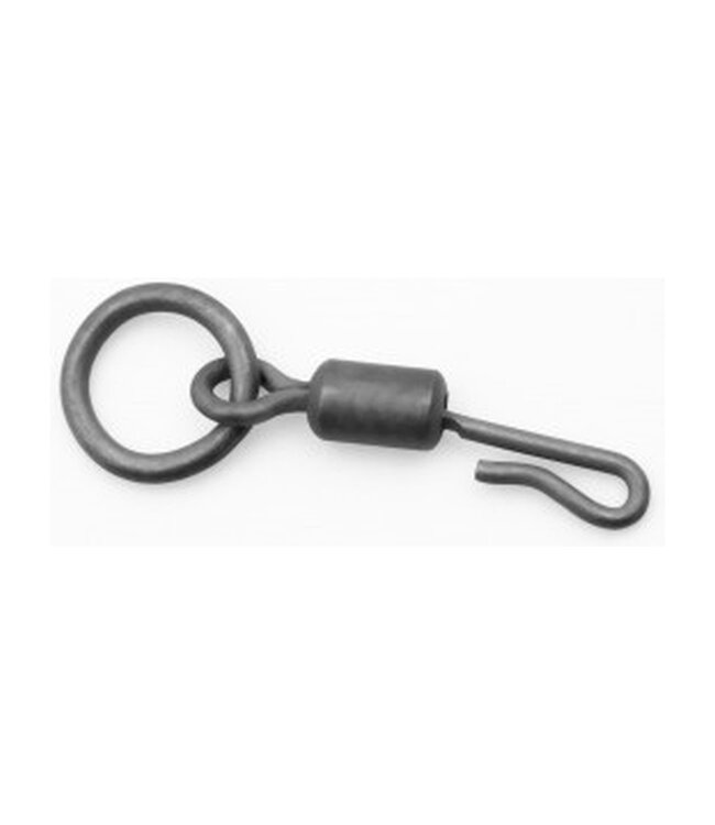 Korda PTFE QC Ring Swivel Maat 11 – Vrij draaiende quick-change wartel, 8 stuks