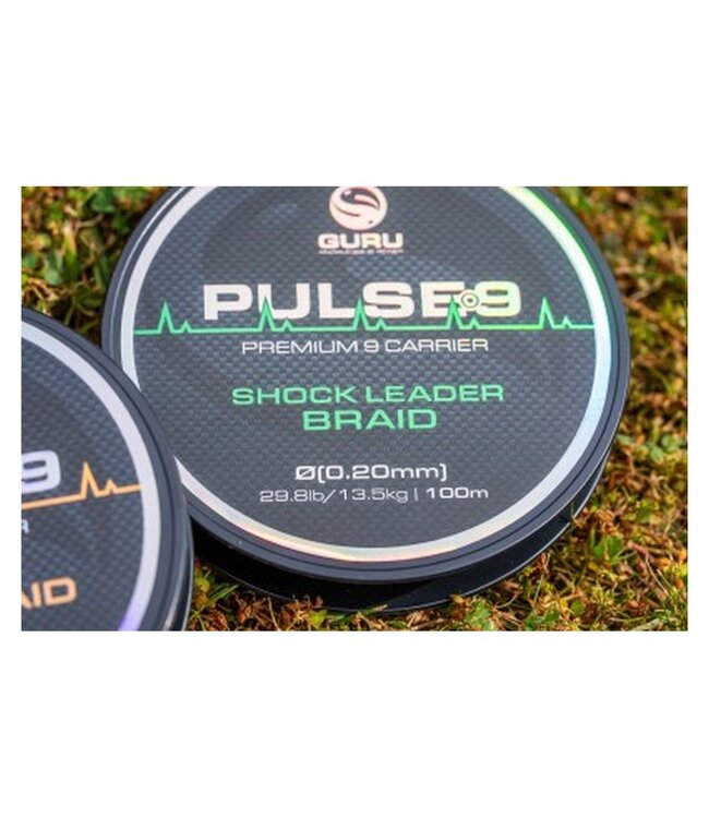 Guru Pulse 9 Shock Leader 100m 0,20mm – Gevlochten voorslag voor verre feederworpen