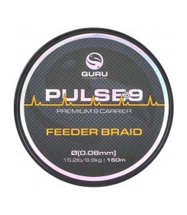 Guru Pulse 9 Feeder Braid 150m – Ronde 9-strengs gevlochten hoofdlijn