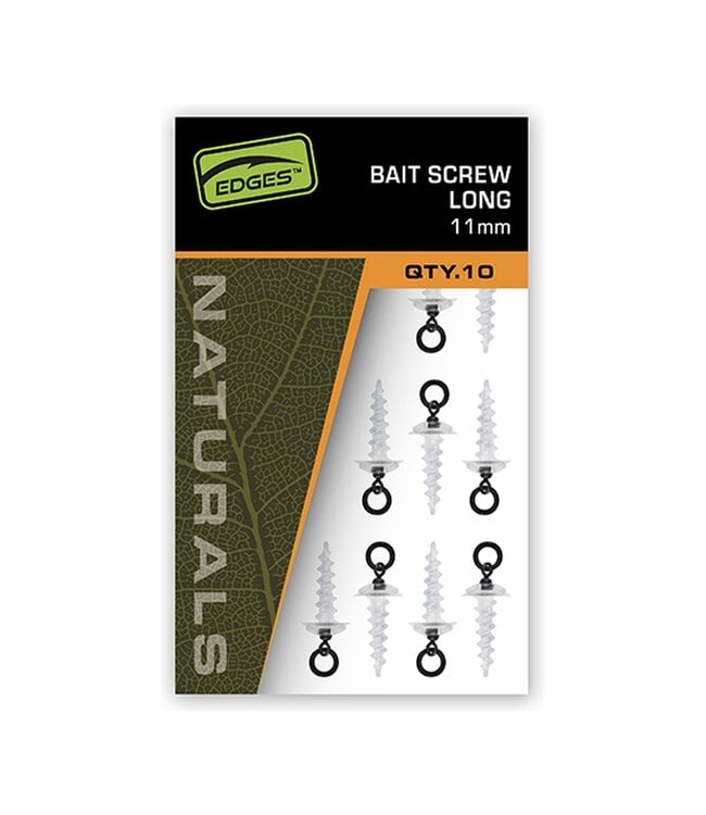 Fox Edges Bait Screws 9mm/11mm – Transparante aasschroeven met wartel
