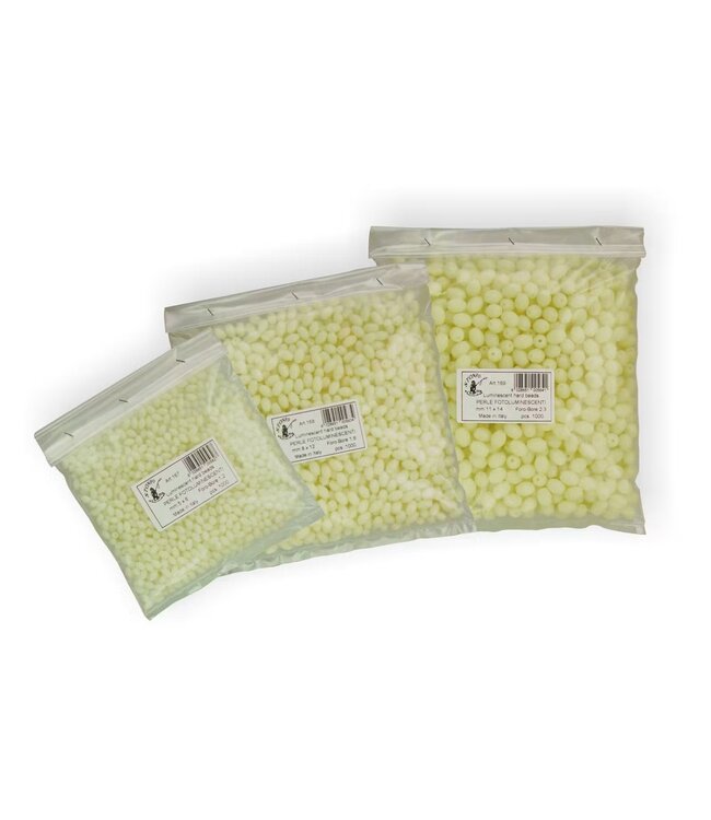 Stonfo Fotoluminescente Tonkralen 8x12mm – Harde lichtgevende montagekralen, 15 stuks