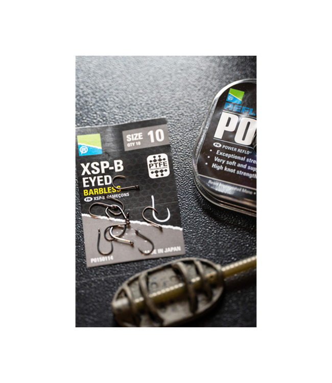 Preston XSP-B Eyed Barbless – Hameçons feeder, 10 pièces