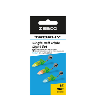 Zebco Trophy Single Bell Triple Light Set 3st 16mm