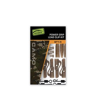 Fox Edges Camo Power Grip Lead Clip Kit – 5 kits