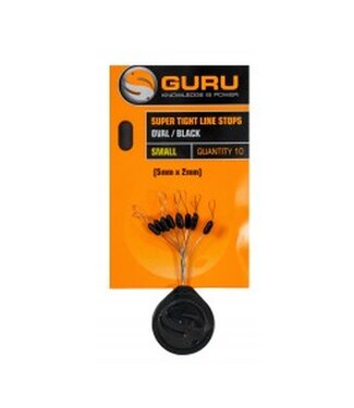 Guru Super Tight Line Stops Oval Black