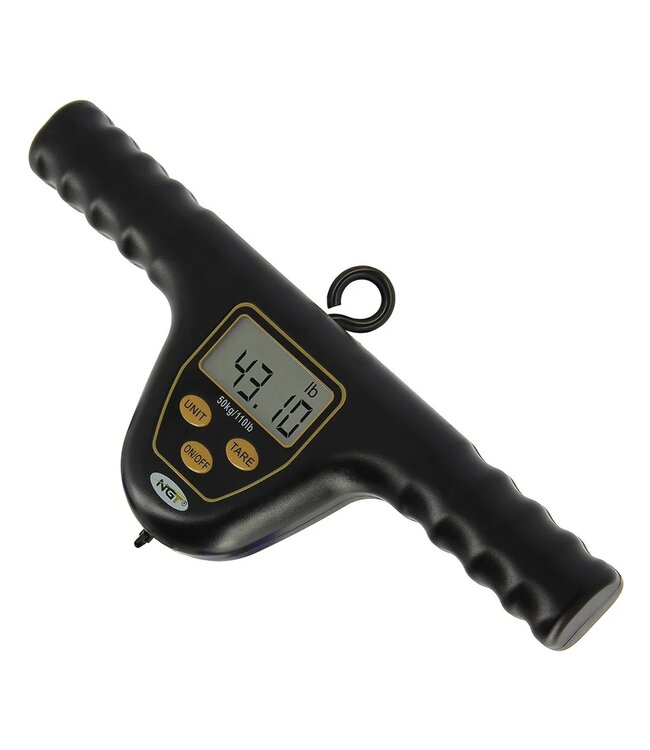 NGT XPR Digital Scales 110lb / 50kg – Digitale Visweegschaal met Meetlint & Etui
