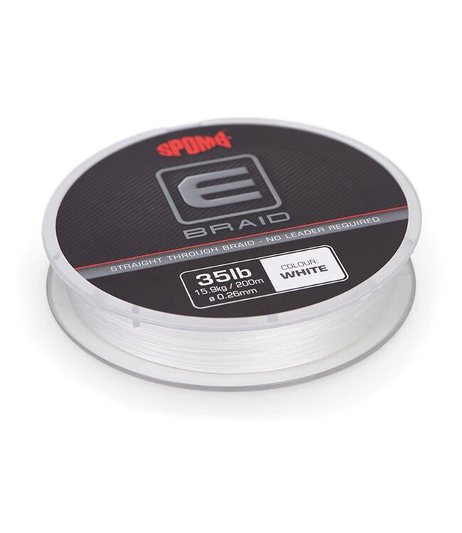 Fox Spomb E Braid 0,26mm 35lb 200m White – Tresse Flottante pour Spod