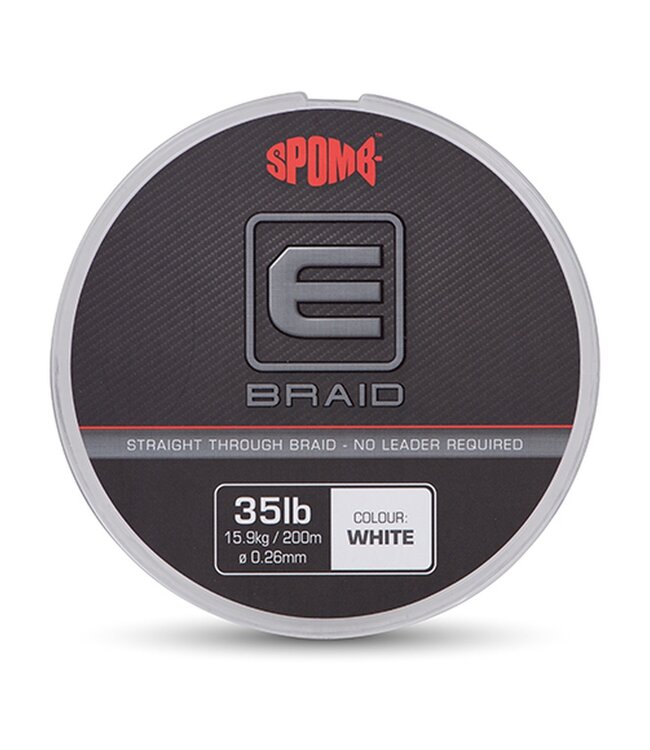 Fox Spomb E Braid 0.26mm 35lb 200m White – Drijvende Gevlochten Spodlijn