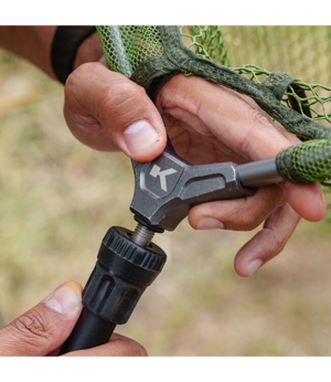 Korum Opportunist XTND Tele Net Handle – Manche d'Épuisette Télescopique Compact