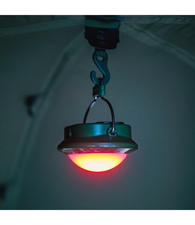 Fox Halo 200C Bivvy Light – Oplaadbare Tentlamp met Wit en Rood Licht