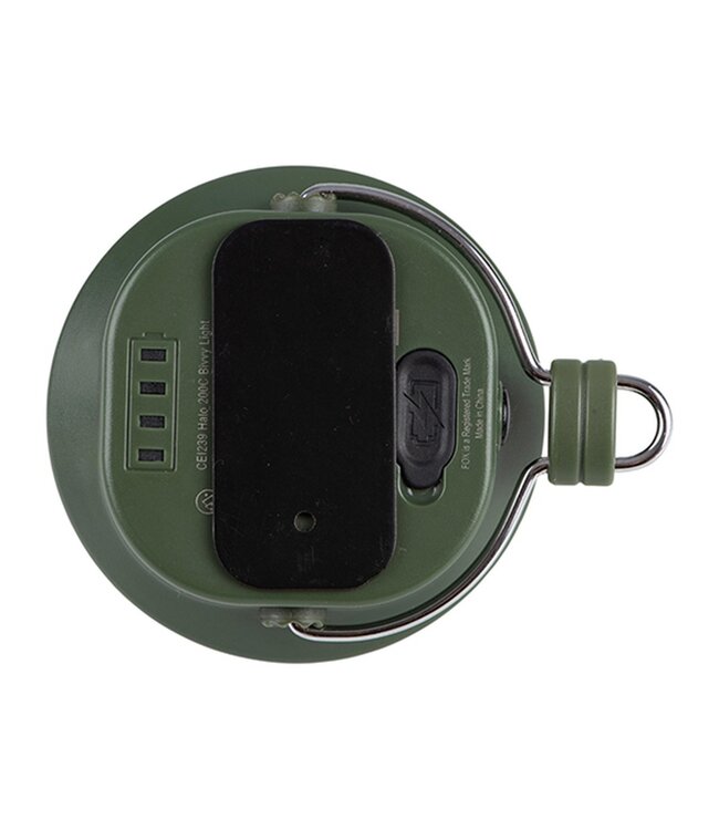 Fox Halo 200C Bivvy Light – Oplaadbare Tentlamp met Wit en Rood Licht