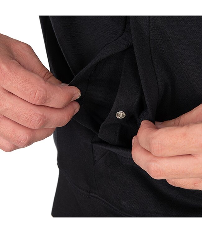 Fox Collection Zipped Hoody Black – Sweat à Capuche Zippé