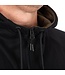 Fox Collection Zipped Hoody Black – Kapuzenpullover mit Reißverschluss