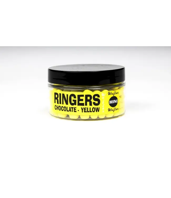 Ringers Wafters Chocolate Yellow – semi-drijvende dumbell haakaas (Mini / 6mm)