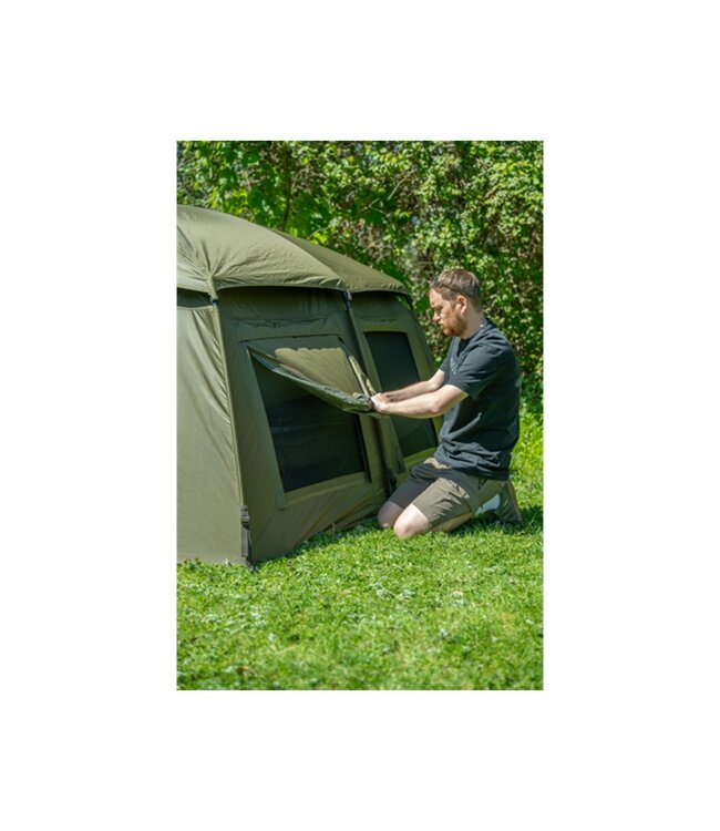 Avid Carp EXO+ RV – 1.5-Persoons Karper Bivvy met Storm Cap