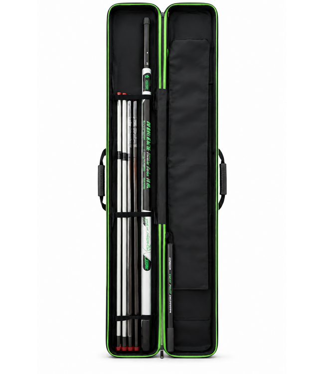 Reniers Fishing Pack Aventador Margin Power Pole 10m Gewoon Pack of Superpack – Complete Margin Karperhengel met Fighting Kits, Mini Extension en Optionele Hardcase