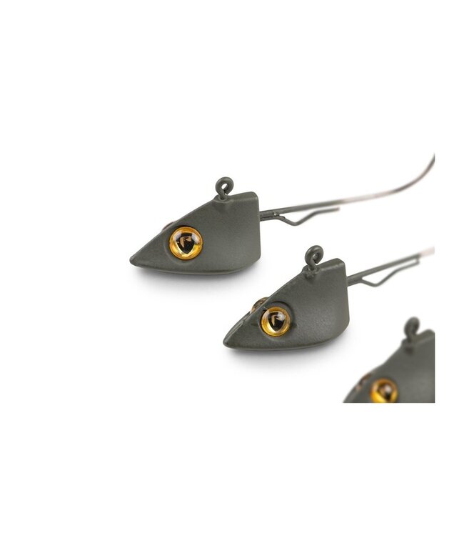 Fox Rage Dart Jig Head Camo – Dartende Jigkop voor Softbaits