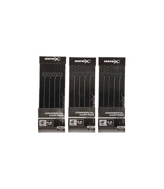 Matrix X1 Commercial Carp Rigs 10cm Sans Ardillon 8pcs