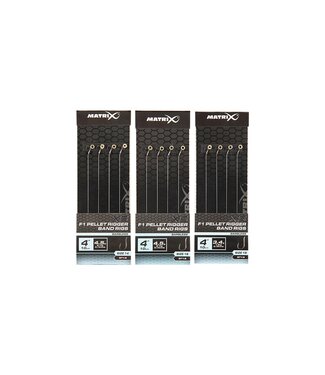Matrix X5 F1 Pellet Rigger 10cm Band Rig Barbless (8 pcs)