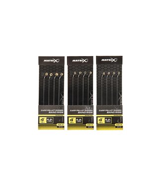 Matrix X6 Carp Pellet Rigger 10cm Band Rig Barbless (8 pcs)