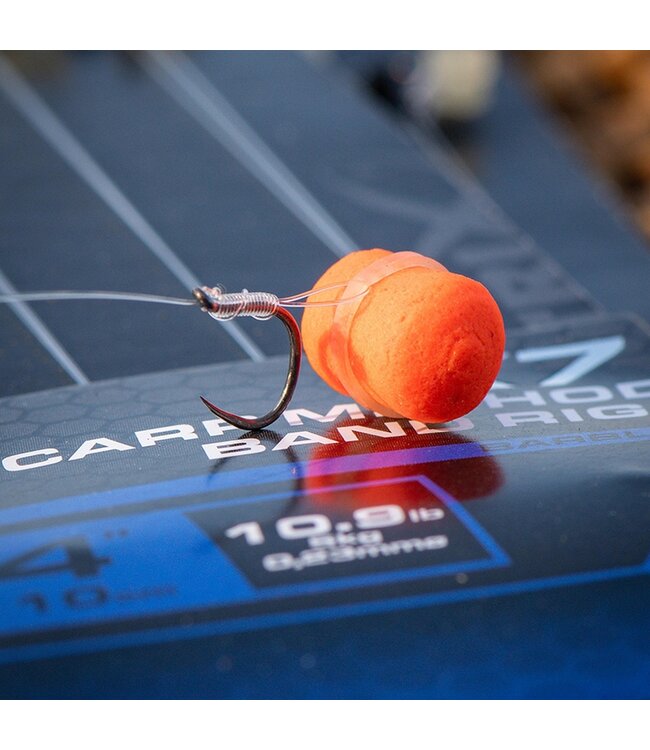 Matrix X7 Carp Method 10cm Band Rig – Bas de Ligne Method Feeder pour Pellets 8pcs