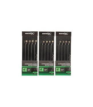 Matrix X8 X-Power Carp 10cm Band Rig Barbless (8 pcs)