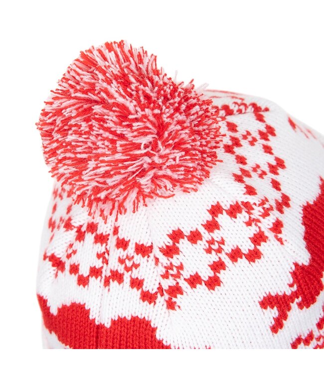 Fox Rage Christmas Bobble Hat – Warme Kerstmuts met Pompon voor Vissers