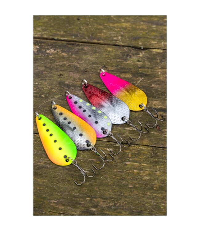 Zebco Demonic Predator Buzz Spinner Set 9g – 5 Spinners voor Actieve Roofvisserij