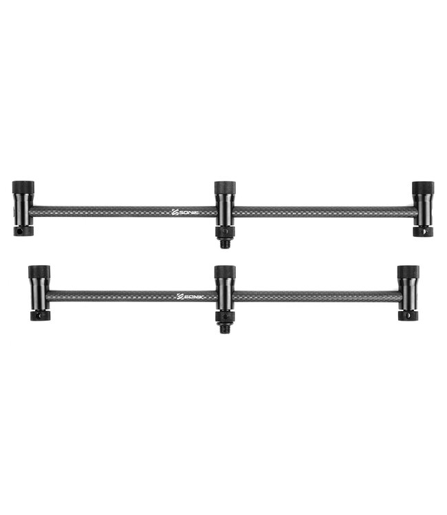 Sonik Procarbon Slidelock Buzz Bar – Verstellbare 3K-Carbon-Buzzerbars für 2 oder 3 Ruten – Paarweise