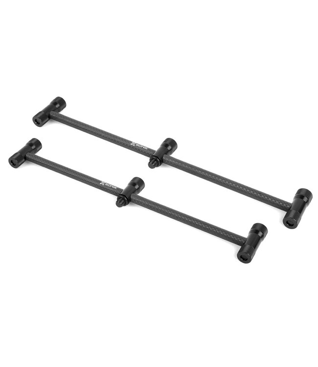 Sonik Procarbon Buzz Bars – Leichte 3K-Carbon-Buzzerbars für 2 oder 3 Ruten – Paarweise