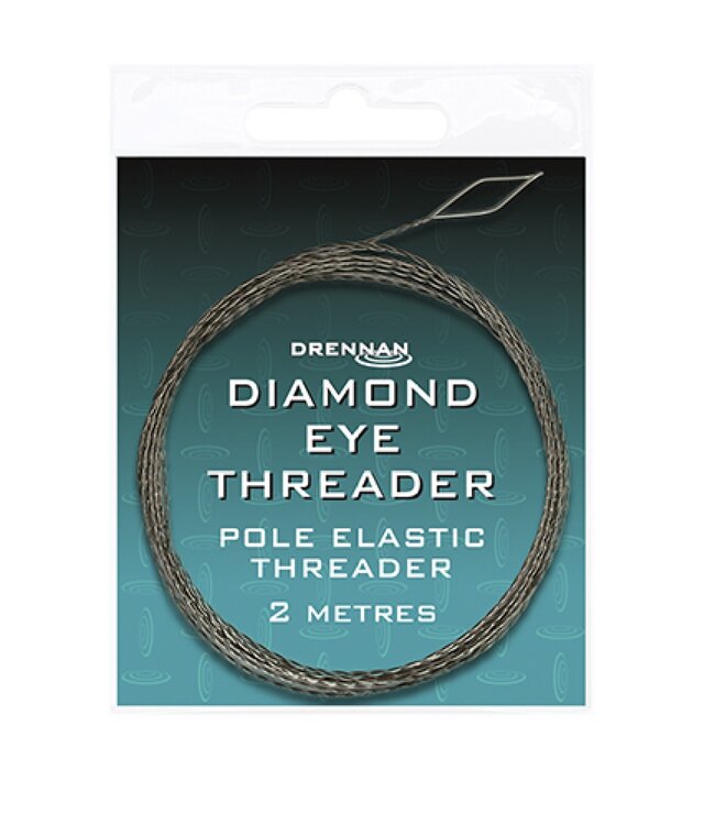 Drennan Diamond Eye Threader 2,0m – Einziehhilfe für Kopfrutengummi