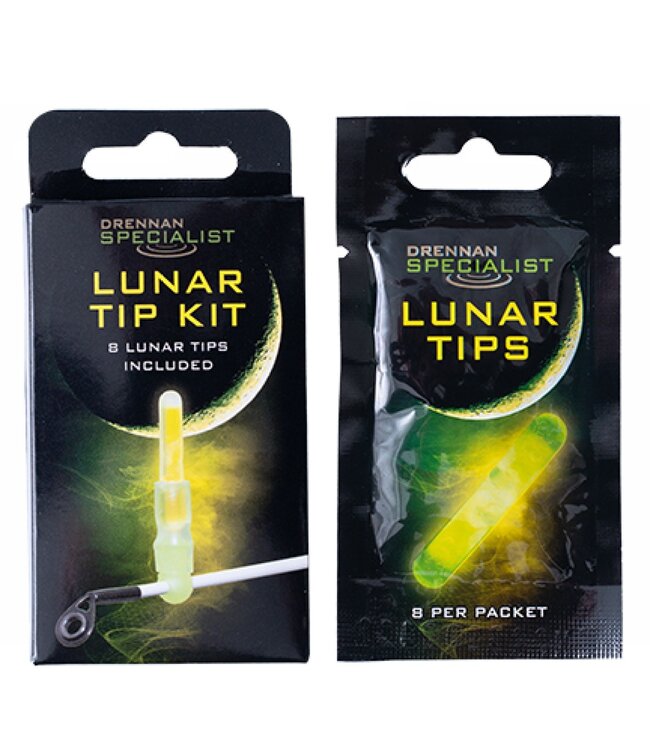 Drennan Specialist Lunar Tip Kit – hengeltopverlichting met 8 lichttips
