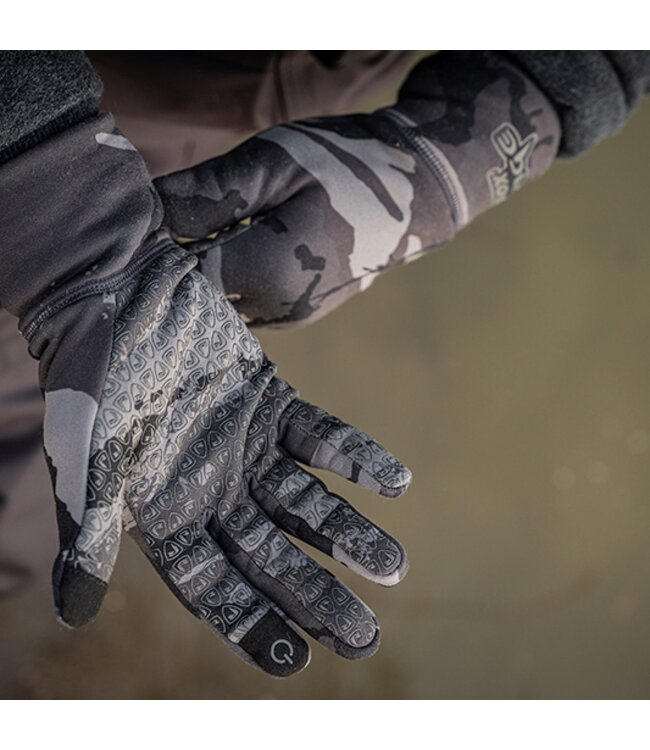 Fox Rage Camo Gloves – Gants de Pêche Chauds avec Fonction Tactile et Renforts Antidérapants