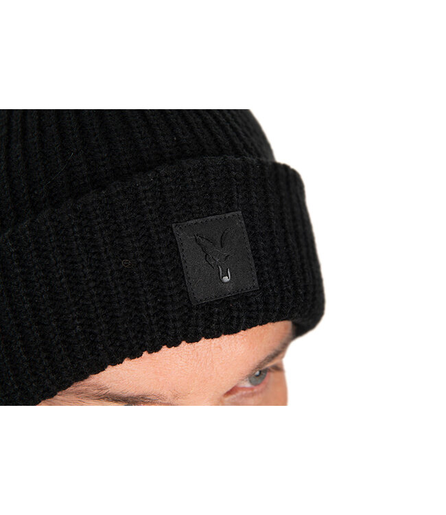 Fox HD Bobble – Black Zware Gebreide Wintermuts