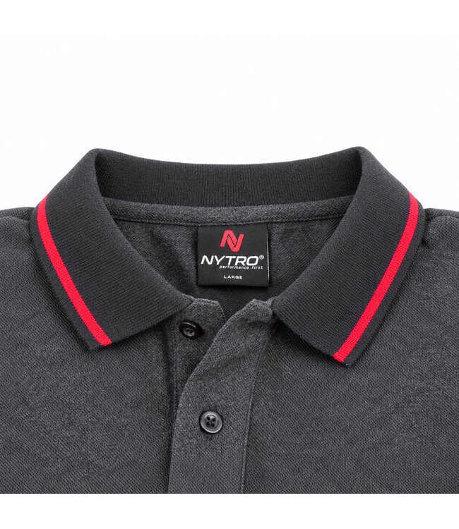 Nytro Dark Marl Grey Polo Shirt – Poloshirt für Angeln und Freizeit