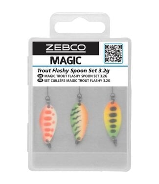 Zebco Magic Trout Flashy Spoon Set 3,2g – 3 stuks