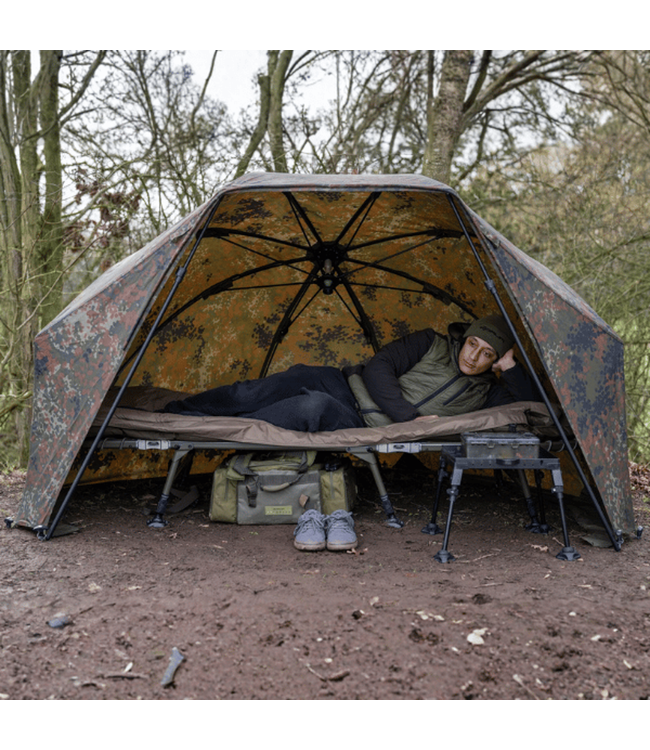 Korum Supa Lite Overnight Brolly Shelter 60 Inch – licht nachtvisshelter