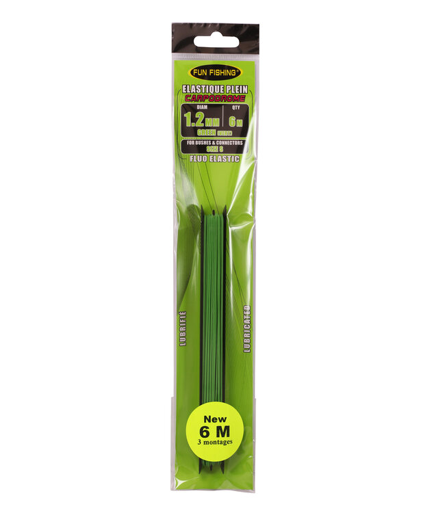 Fun Fishing Élastique Plein – Latex Haute Résistance avec Revêtement Silicone de 1.0mm à 4.0mm