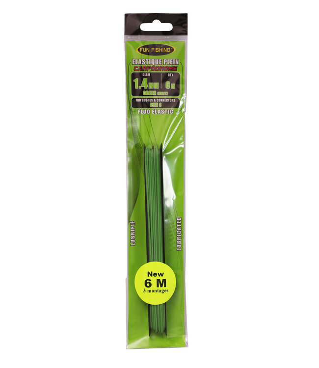 Fun Fishing Élastique Plein – Latex Haute Résistance avec Revêtement Silicone de 1.0mm à 4.0mm